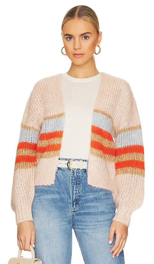 27 miles malibu Bruin Cardigan in Peach