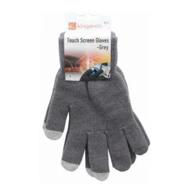 Blackspur Grey Touch Screen Gloves Pair