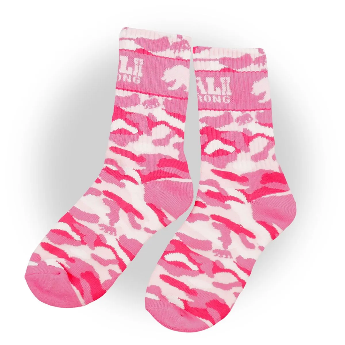 CALI Strong Urban Pink Camo Athletic Crew Socks