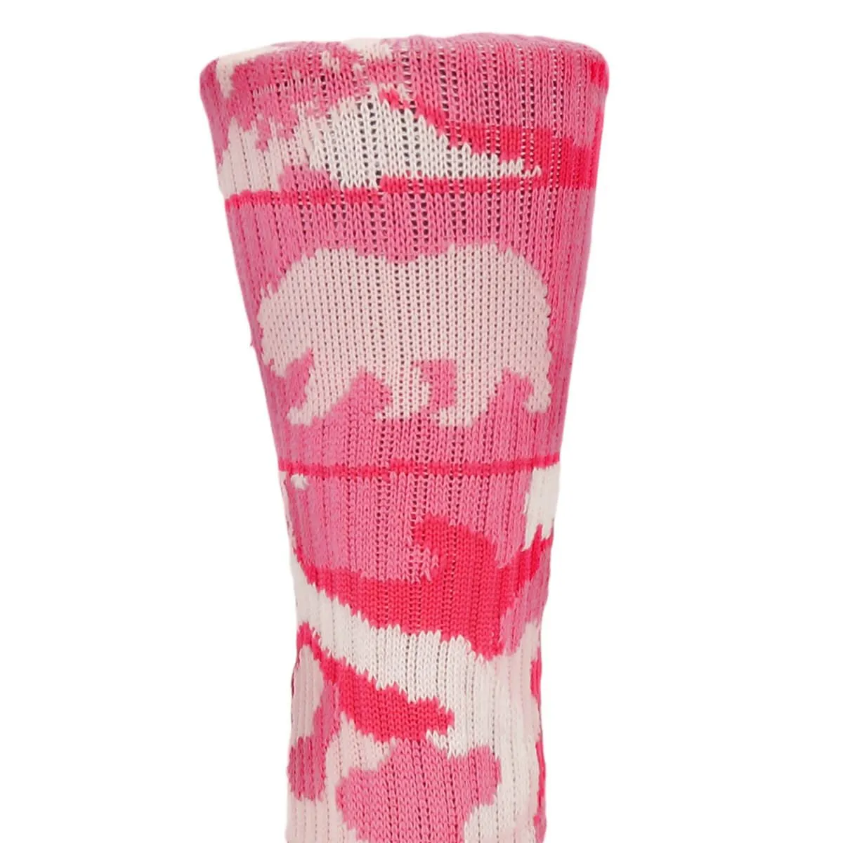 CALI Strong Urban Pink Camo Athletic Crew Socks