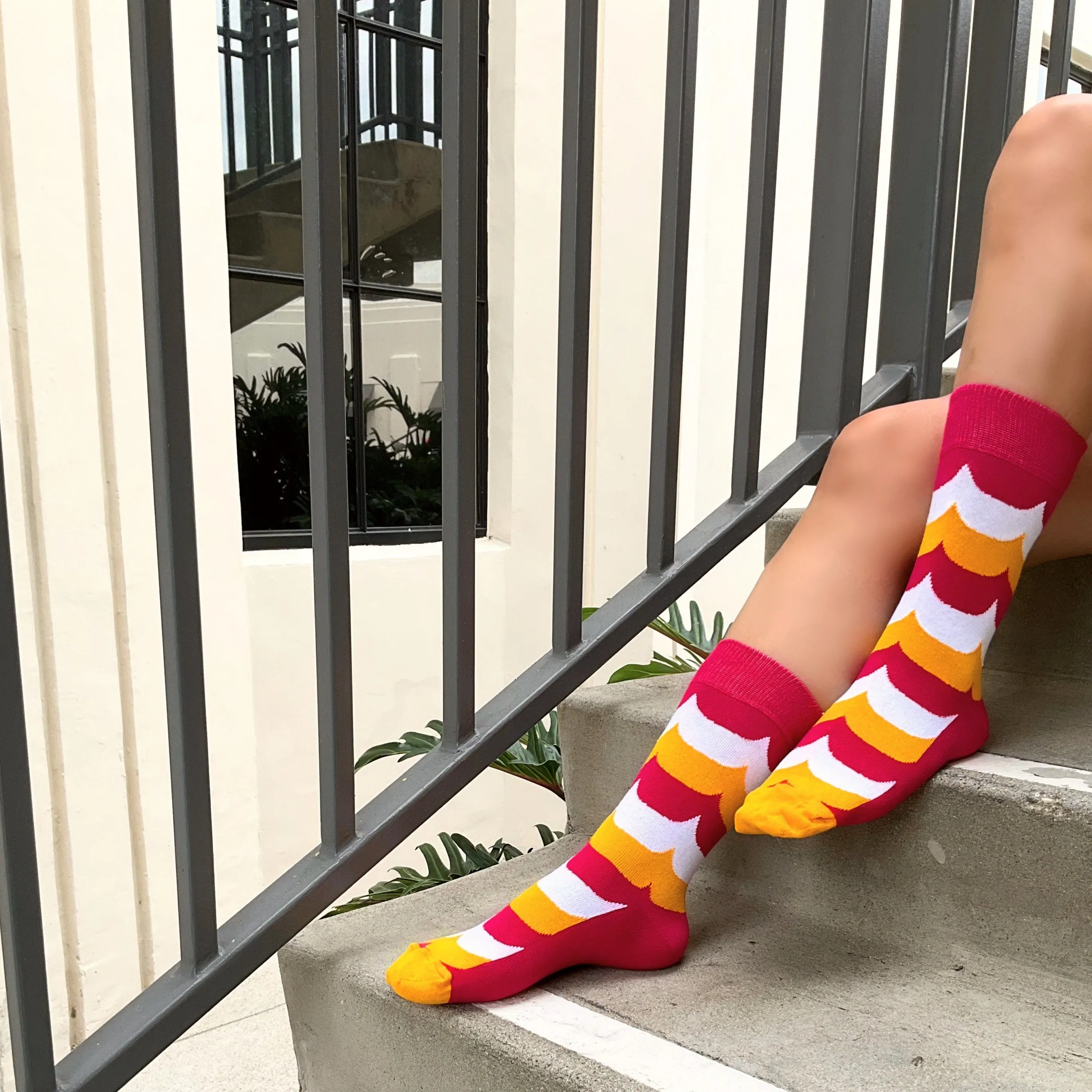 Colorful Wavy Stripe Pattern Socks from the Sock Panda (Adult Medium - Women's Shoe Sizes 5-10)