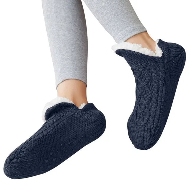 Cuzcare Thermal Socks Ultra Warm Non-Slip Yarn Fur Indoor Slipper Socks