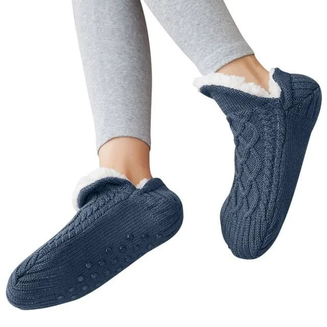 Cuzcare Thermal Socks Ultra Warm Non-Slip Yarn Fur Indoor Slipper Socks