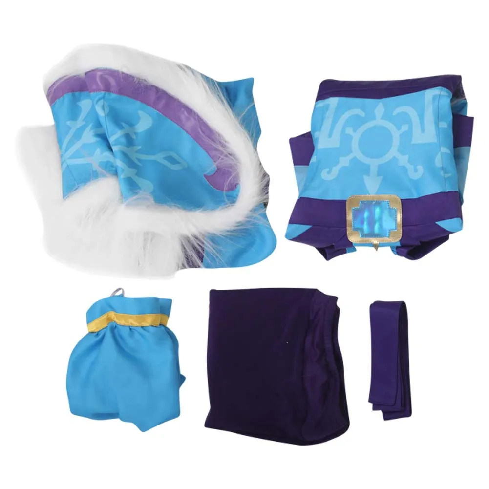 Dota 2 Crystal Maiden Women Blue Outfit Party Carnival Halloween Cosplay Costume