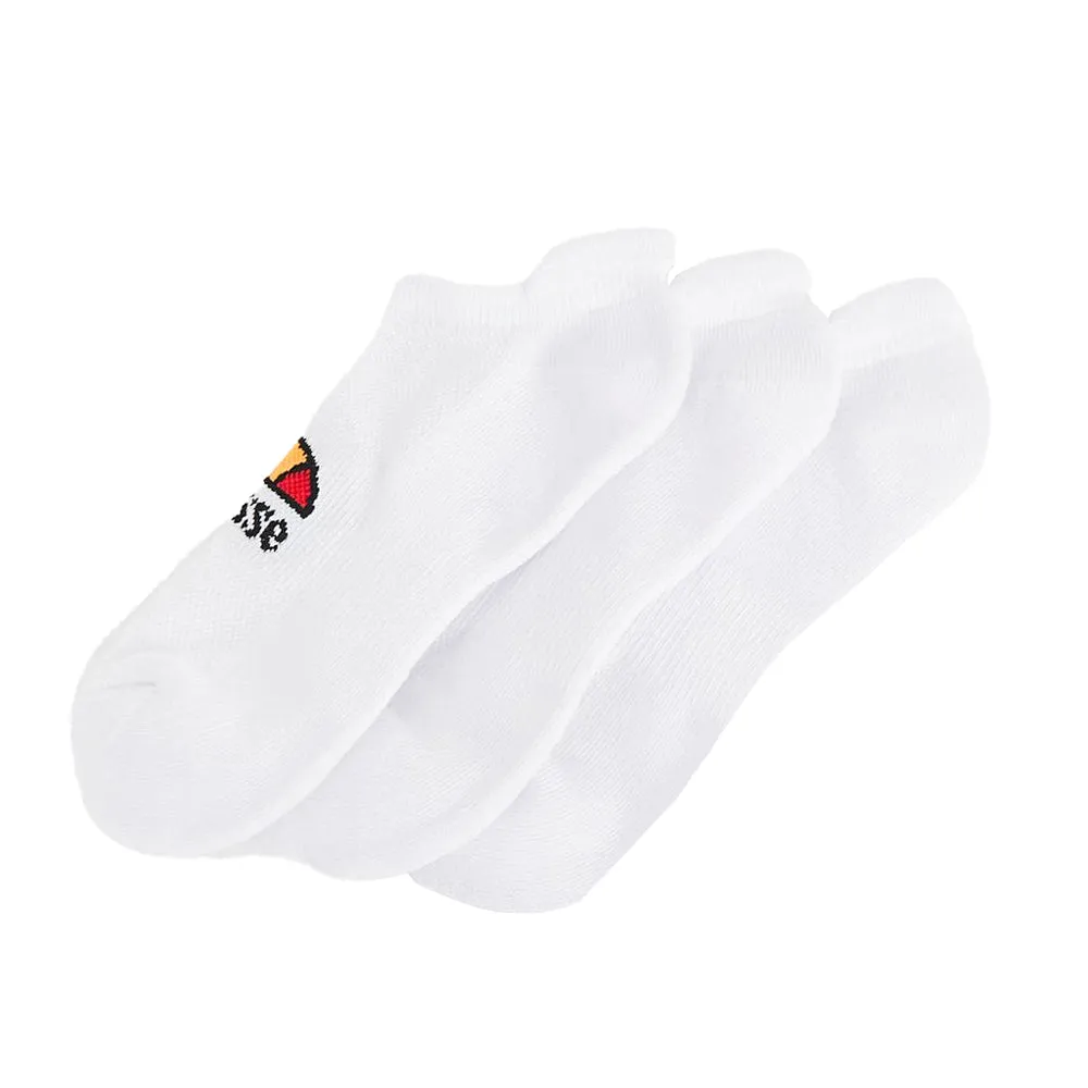 Ellesse Rebi 3 Pack Trainer Liner Socks White