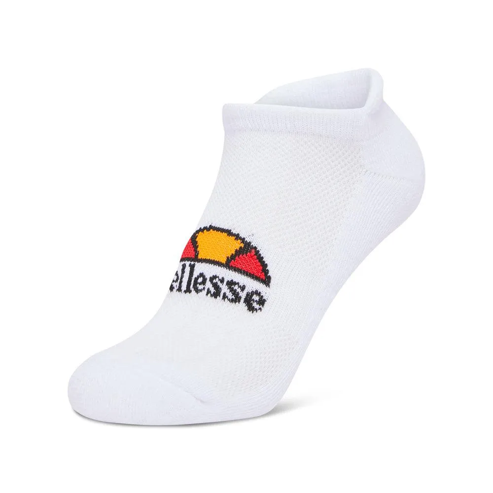 Ellesse Rebi 3 Pack Trainer Liner Socks White