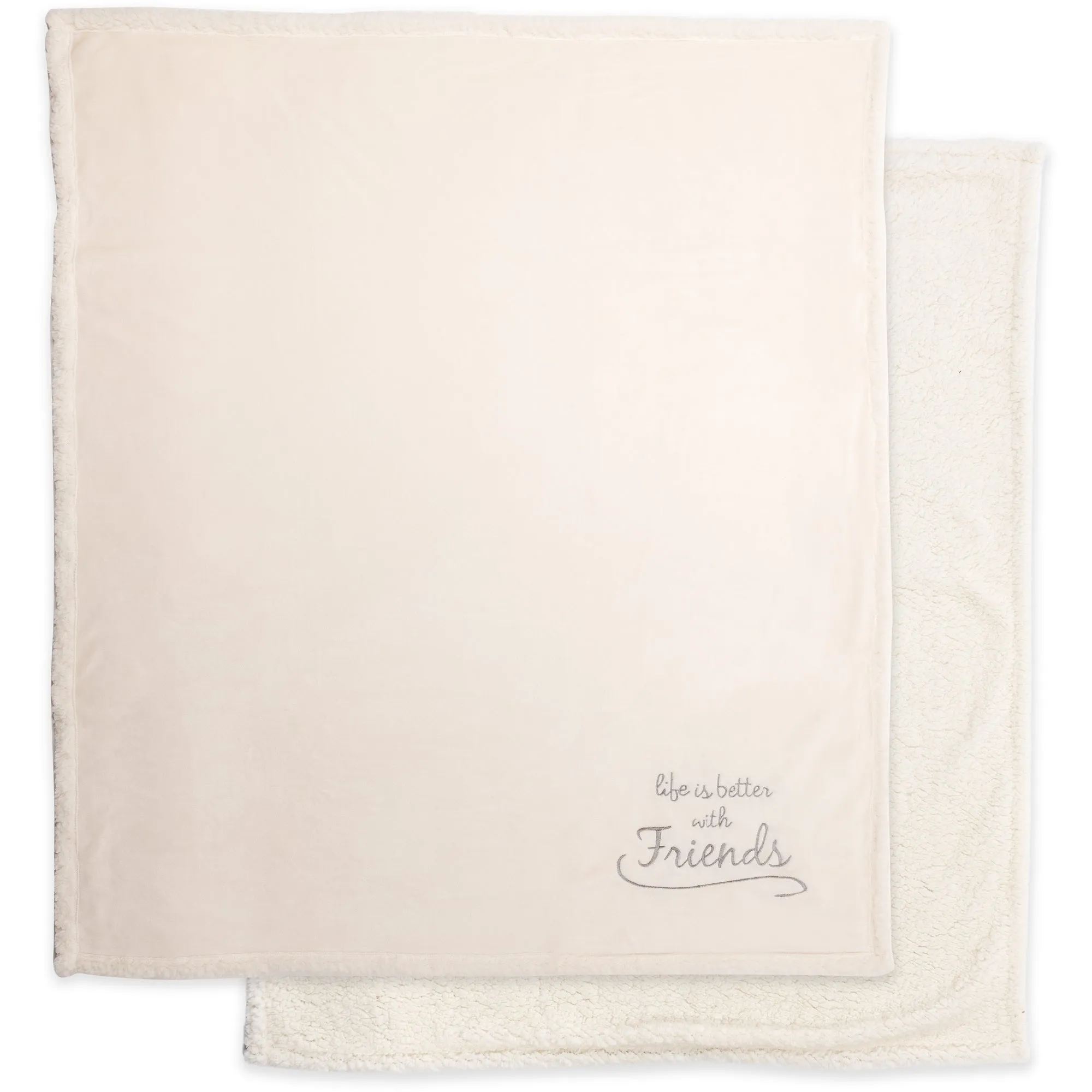 Friends 42" x 50" Sherpa Lined, Royal Plush Blanket Gift Set