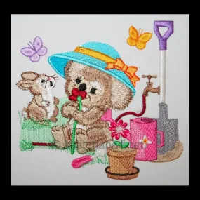 Fuzzy Emma Gardening