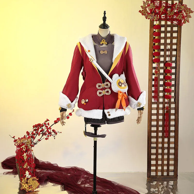 【IN-STOCK】Genshin Impact New Year's Cheer Xiangling Cosplay Costume