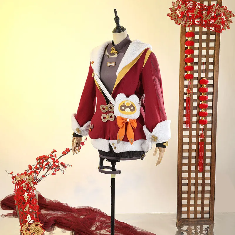 【IN-STOCK】Genshin Impact New Year's Cheer Xiangling Cosplay Costume