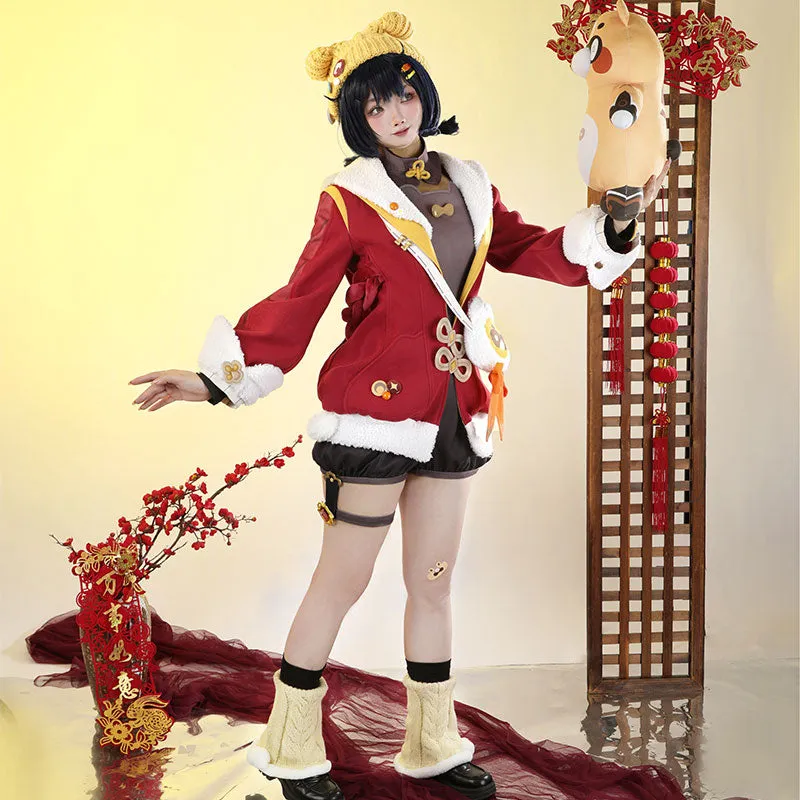 【IN-STOCK】Genshin Impact New Year's Cheer Xiangling Cosplay Costume