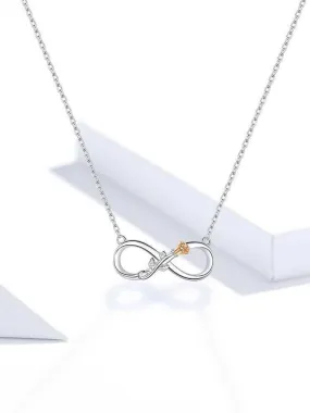 Infinity Love Rose Neckalce - Hannaca