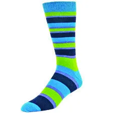 Metro Turquoise Stripe Socks (Men's)