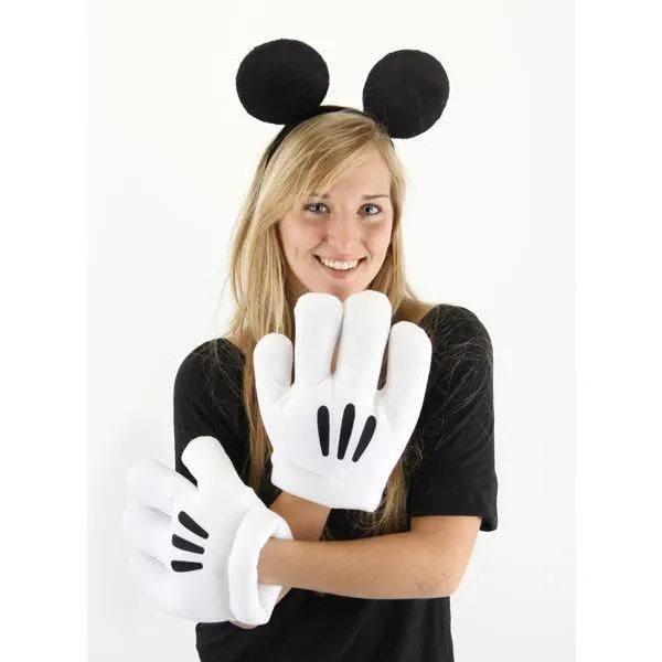 Mickey Mouse Ears Headband & Gloves