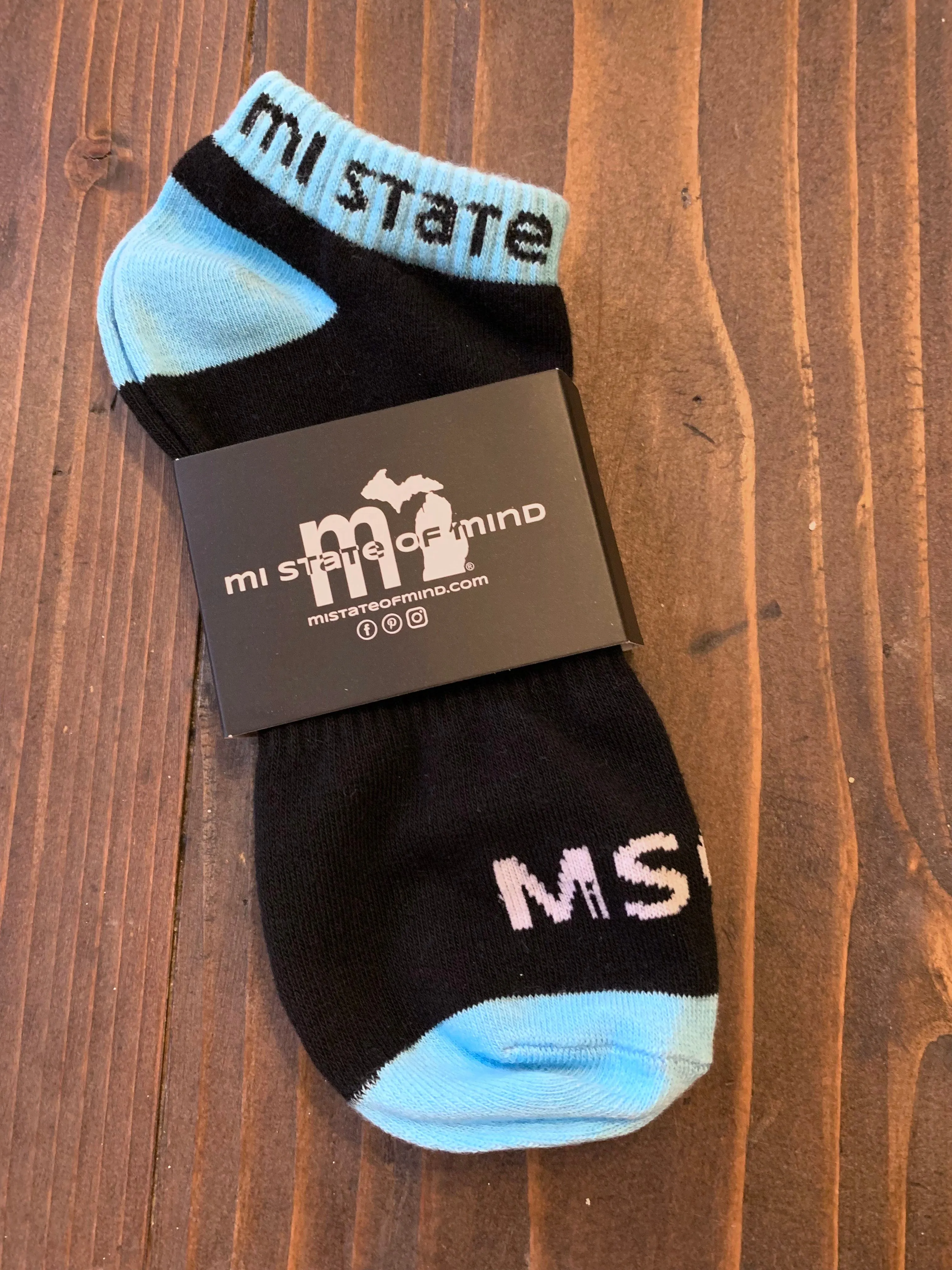 MiSOM Ankle Socks - Black 'n Blue