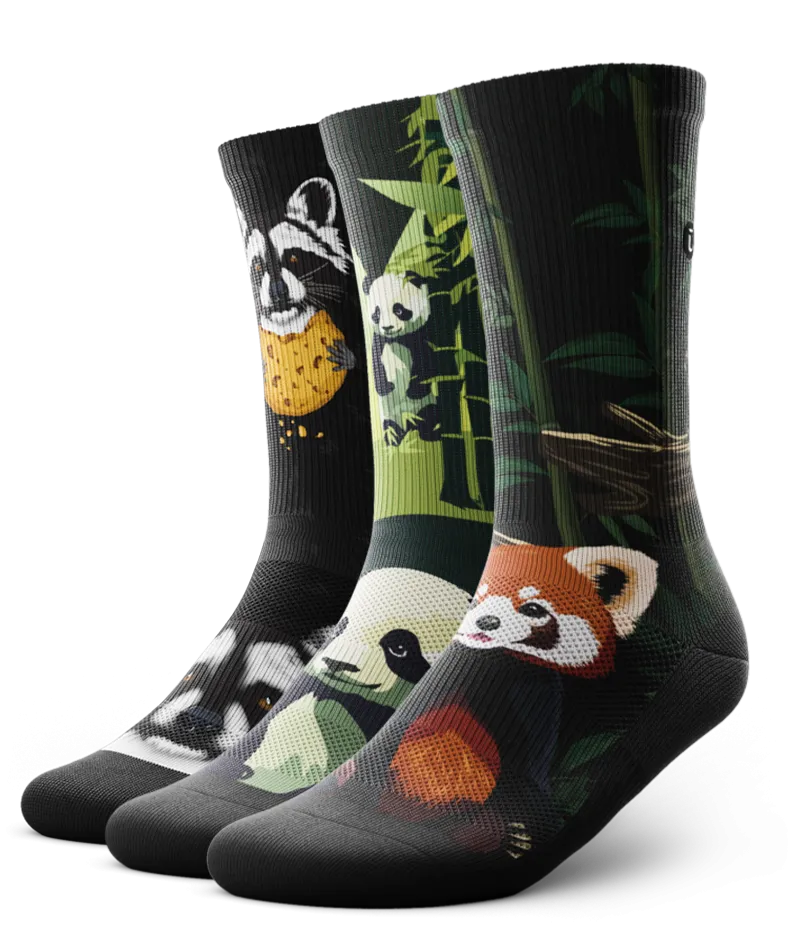 Pandaz Crew Socks 3-Pack