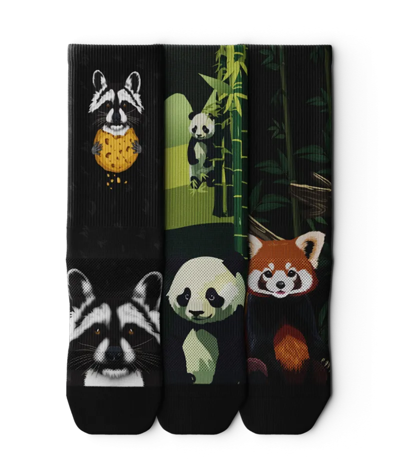Pandaz Crew Socks 3-Pack