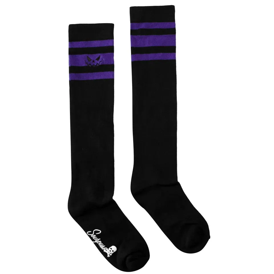 Pumpkin Purple Knee High Socks