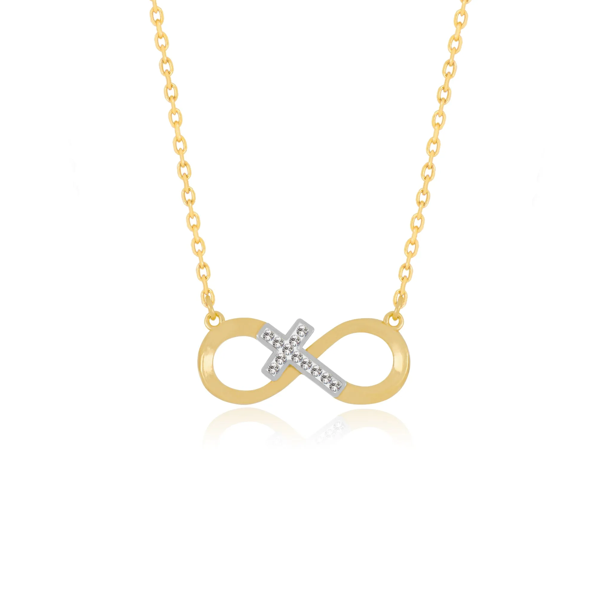"The Everlasting" Infinity Cross Necklace