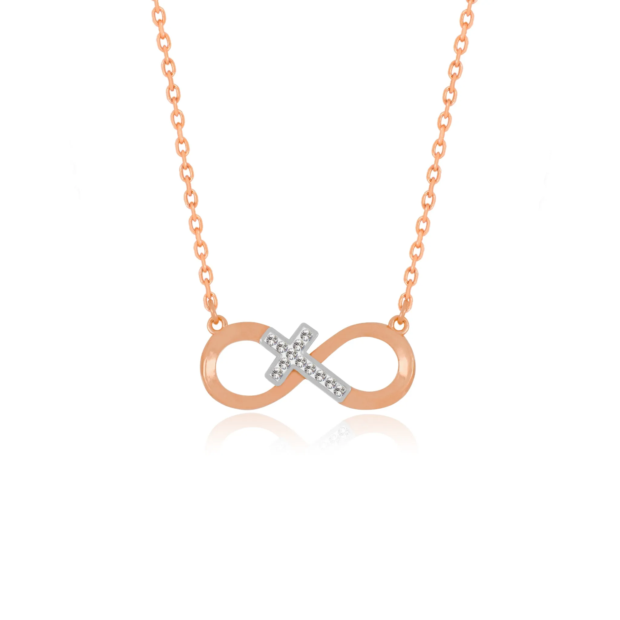 "The Everlasting" Infinity Cross Necklace