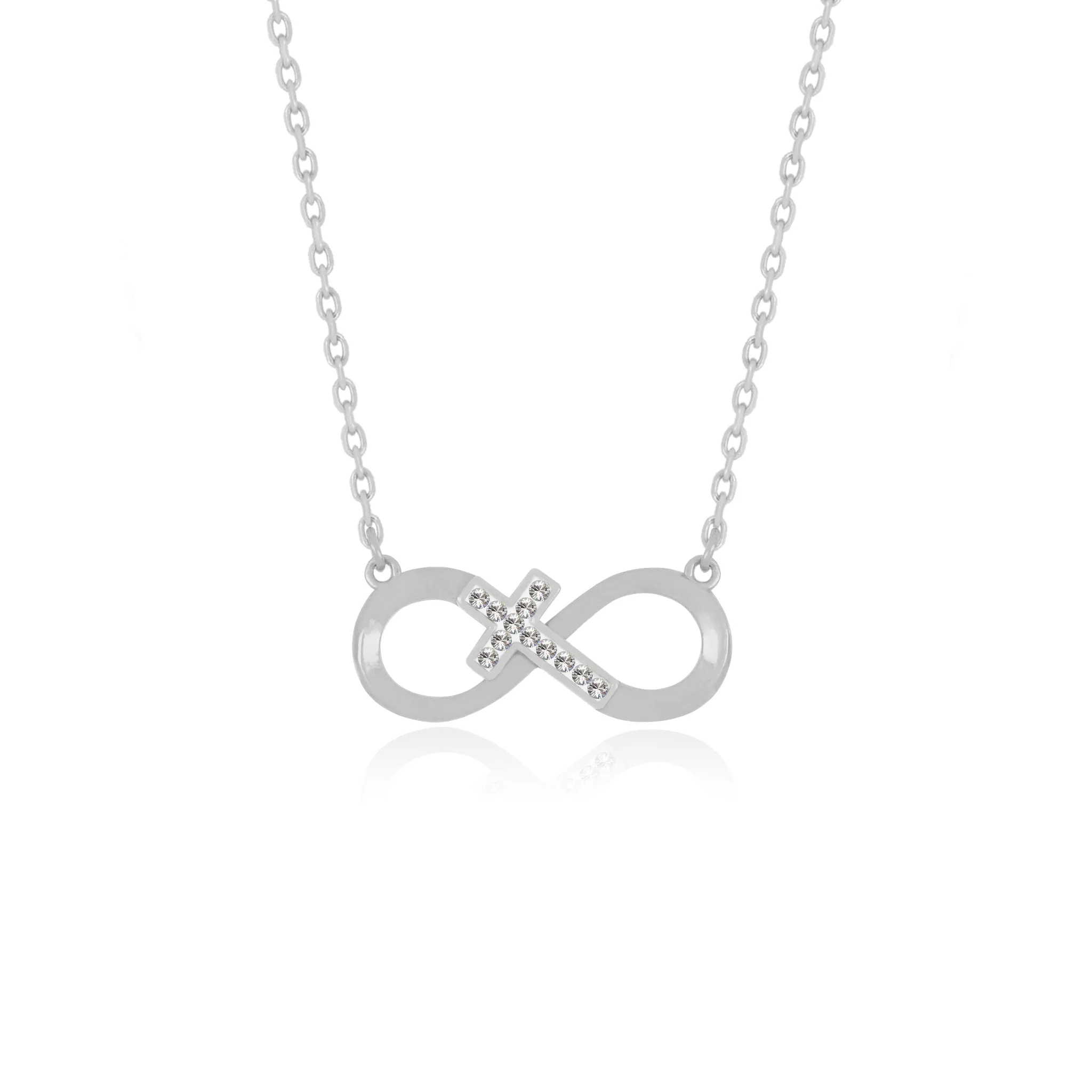 "The Everlasting" Infinity Cross Necklace