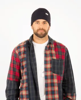 Ribbed Beanie Dark Blue