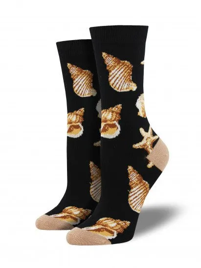 Sea Shells Bamboo Socks (Women's)