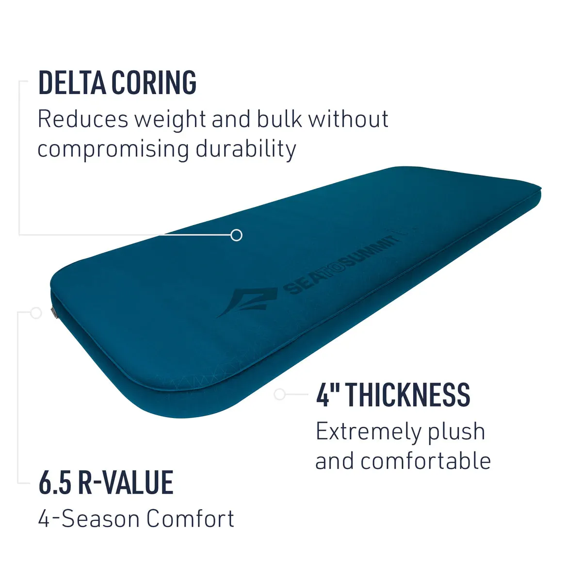 Sea to Summit Comfort Deluxe SI Mat Byron Blue