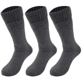 Thermal Insulated Socks for Men Seamless Toe Reinforced Heel Size 8-11.5 3 Pairs