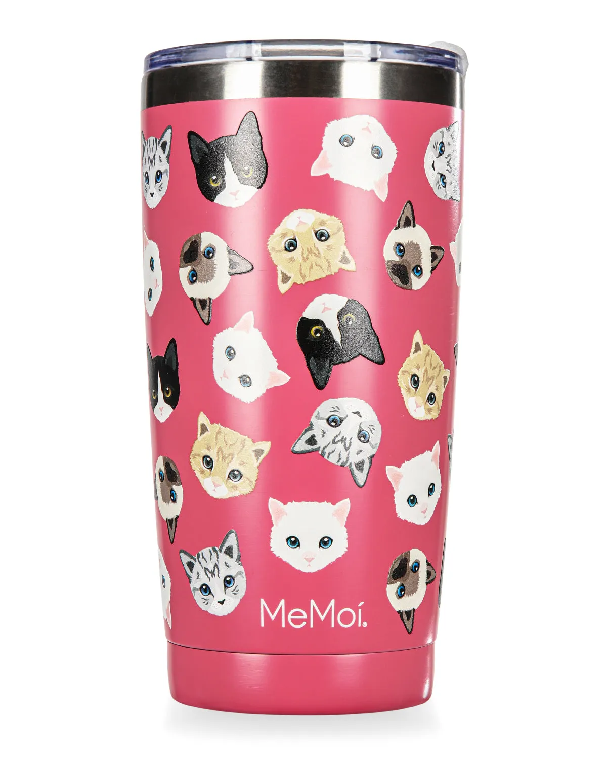 Thermal Insulated Stainless Steel Cats Pattern 20 Oz Coffee Tumbler