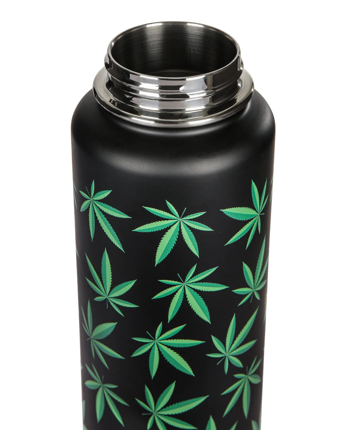 Thermal Insulated Stainless Steel Weed 32 Oz Water Bottle