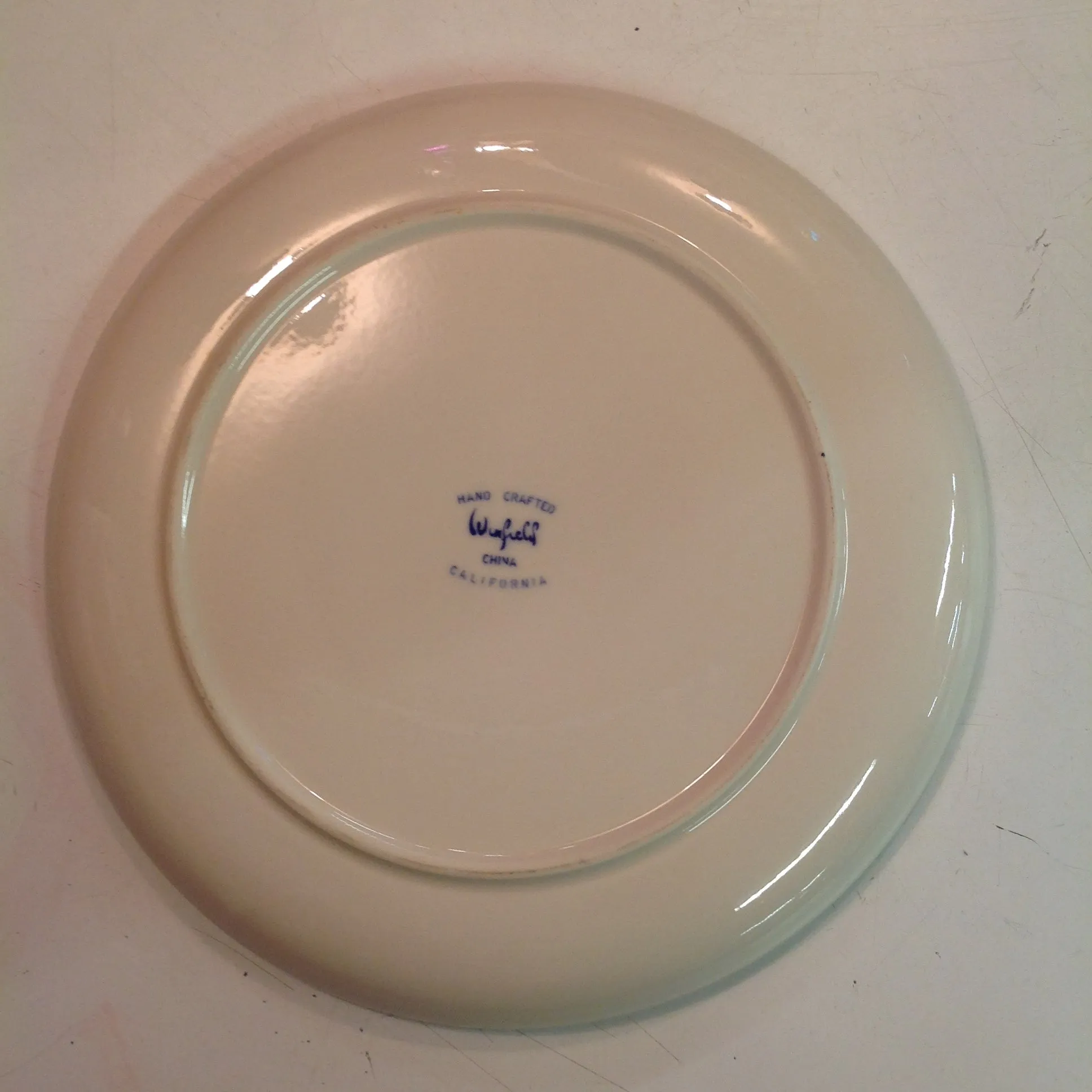 Vintage Handcrafted China Winfield Bird of Paradise Patterned Dinner Plate